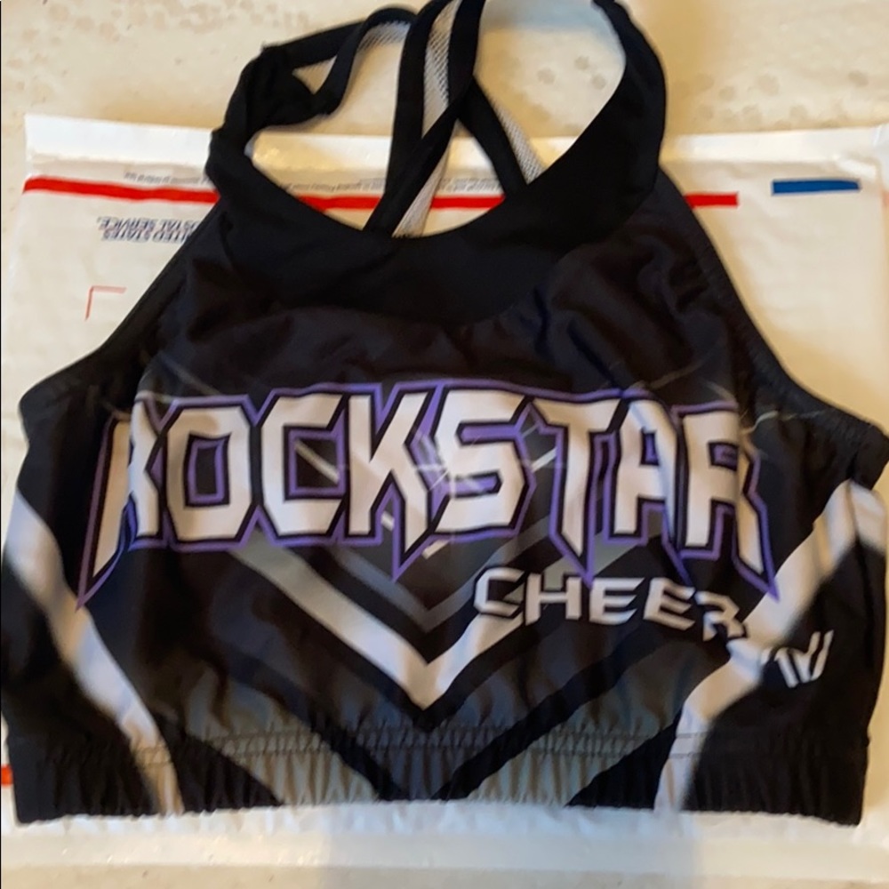 Varsity cheer rockstar cheer sports bra